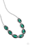 Paparazzi Framed in France - Green Necklace