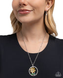 Paparazzi Framing Florals- Yellow Necklace