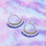Paparazzi Fringe Fanfare - Blue Earrings