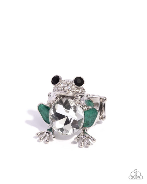 Paparazzi Frog Prince- Green Ring