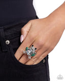 Paparazzi Frog Prince- Green Ring