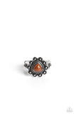 Paparazzi Fruity Frou-Frou - Brown Teardrop Ring