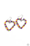 Paparazzi Fun-Loving Fashion - Multi Heart Earrings