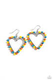 Paparazzi Fun-Loving Fashion - Yellow Heart Earrings