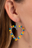 Paparazzi Fun-Loving Fashion - Yellow Heart Earrings