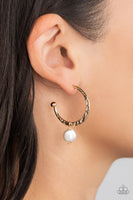 Paparazzi GLAM Overboard - Gold Hoops