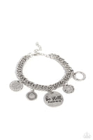 Paparazzi GLITTER and Grace - White Charm Bracelet