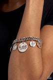 Paparazzi GLITTER and Grace - White Charm Bracelet