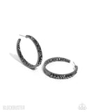 Paparazzi GLITZY By Association- Black Hoops