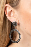 Paparazzi GLOW You Away - Black Earrings