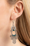 Paparazzi Galapagos Gala - Blue Glittery Earrings
