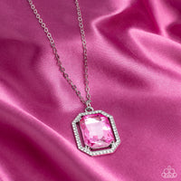 Paparazzi Galloping Gala - Pink Gem Necklace