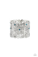 Paparazzi Garden City - Blue Floral Bracelet