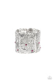 Paparazzi Garden City - Pink Floral Bracelet
