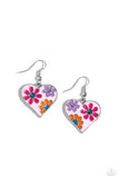 Paparazzi Generously Groovy - Pink Hearts Earrings