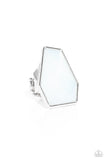 Paparazzi Geotic Glaze - White Ring
