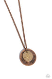 Paparazzi Gilded Guide - Copper Lead Me Guide Me Necklace