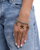 Paparazzi Gingerbread Glitz- Brown Bracelet