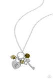 Paparazzi Girly Gathering - Green Necklace