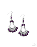 Paparazzi Girly Girl Getup - Purple Earrings