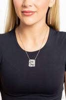 Paparazzi Give Grace - Silver Inspirational Necklace