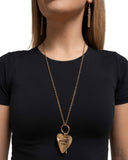 Paparazzi Give More Affection- Gold Heart Necklace