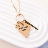 Paparazzi Give More Affection- Gold Heart Necklace