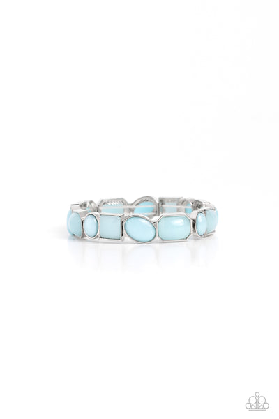 Paparazzi Giving Geometrics - Blue Bracelet