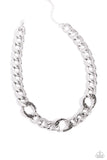 Paparazzi Gleaming Harmony - Silver Necklace