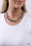 Paparazzi Gleaming Harmony - Silver Necklace