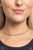Paparazzi Glimmer of ROPE - Gold Chocker Necklace