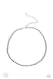 Paparazzi Glimmer of ROPE - Silver Chocker Necklace