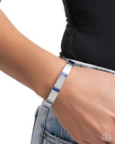 Paparazzi Glistening Gesture- Blue Bracelet