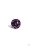 Paparazzi CONVENTION EXCLUSIVE Glistening Grit - Purple Ring