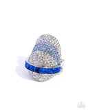 Paparazzi Glittery Gauge- Blue Ring