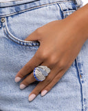 Paparazzi Glittery Gauge- Blue Ring