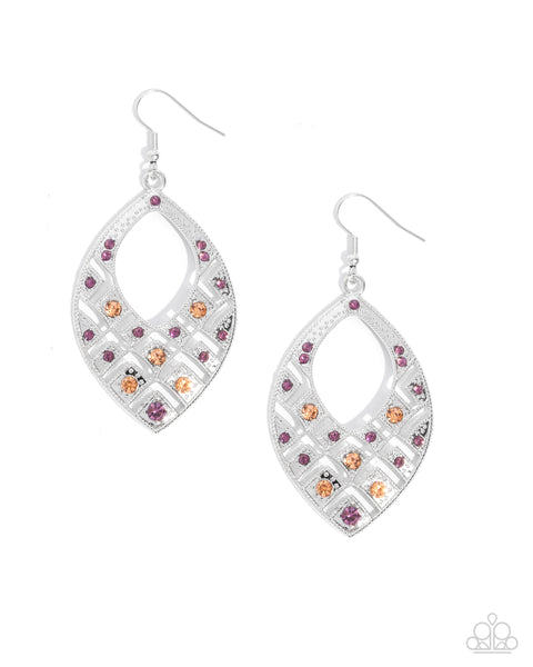 Paparazzi Glittery Gaze - Purple Earrings