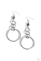 Paparazzi Glitzy Gesture - Silver Earrings