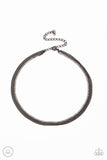 Paparazzi Glitzy Gusto - Black Rhiestones Chocker Necklace