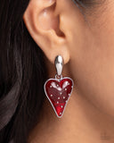 Paparazzi Glossy Goodwill - Red Strawberry Earrings