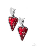 Paparazzi Glossy Goodwill - Red Strawberry Earrings
