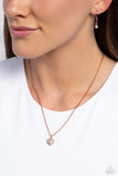 Paparazzi Goin Courtin - Copper Heart Necklace