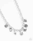 Paparazzi Good Luck To You- White Necklace