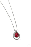 Paparazzi Gorgeously Glimmering - Red Necklace