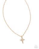 Paparazzi Graceful Glory- Gold Cross Necklace