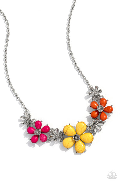 Paparazzi Growing Garland - Yellow Necklace