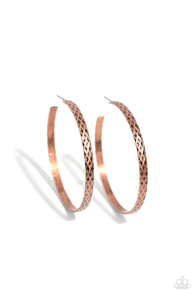 Paparazzi HOOP-De-Do - Copper Hoops Earrings