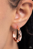 Paparazzi HOOP it Up - Copper Earrings Hoops