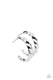 Paparazzi HOOP it Up - Silver hoops Earrings