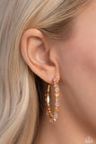 Paparazzi Halo Hustle - Pink Hoops Earrings